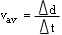 distance travelled/elapsed time