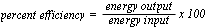 percent efficiency